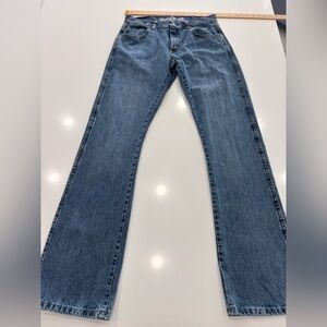 Wrangler Retro Slim Boot Cut Blue Jeans in Men’s 30X34